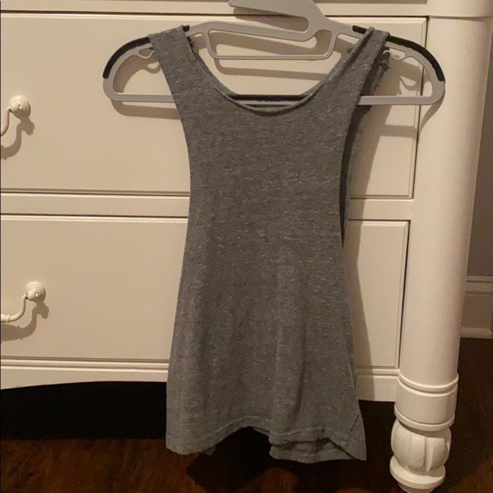 Tank with low cut on arms